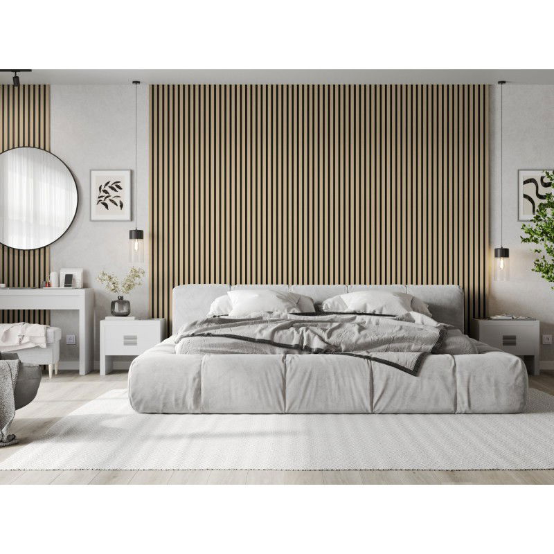 Mexen Lam-B επενδύσεις τοίχου 275 x 30 cm, πλάκα HDF 4 mm, τεχνικός καπλαμάς, Δρυς