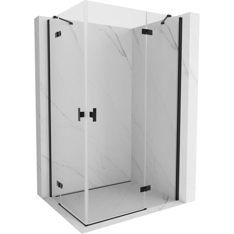 Mexen Mist-H Duo dušikabiin, parempoolne, 85 x 115 cm, läbipaistev, must - 8A5-085L-115P-70-00
