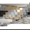 Mexen Lam-B lamelles murales 275 x 30 cm, panneau HDF 4 mm, placage technique, Chêne Doré - S100-275307-3015-003