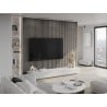 Mexen Lam-B lamele ścienne 275 x 30 cm, płyta HDF 4 mm, fornir techniczny, Dąb Srebrzysty - S100-275307-3015-007