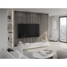 Mexen Lam-B muurlamellen 275 x 30 cm, 4 mm HDF-plaat, technisch fineer, Zilvereik - S100-275307-3015-007