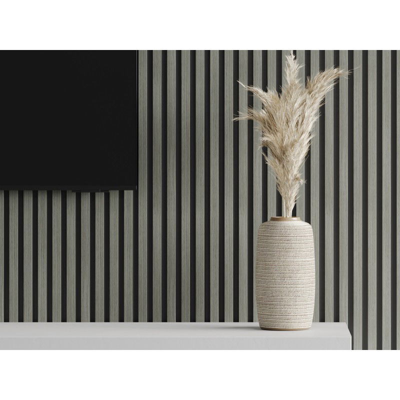 Mexen Lam-B wall slats 275 x 30 cm, 4 mm HDF board, technical veneer, Heritage Oak - S100-275307-3015-008