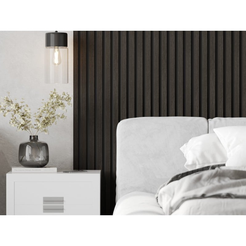 Mexen Lam-B lamele ścienne 275 x 30 cm, płyta HDF 4 mm, fornir techniczny, Orzech Srebrzysty - S100-275307-3015-009