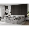 Mexen Lam-B paneles de pared 275 x 30 cm, tablero HDF 4 mm, chapa técnica, Nogal Plateado - S100-275307-3015-009