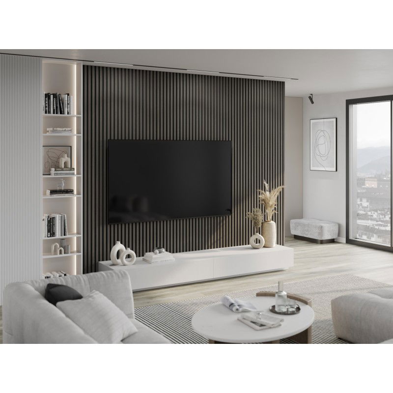 Mexen Lam-B Wandpaneele 275 x 30 cm, HDF-Platte 4 mm, technisches Furnier, Onyx-Eiche- S100-275307-3015-010