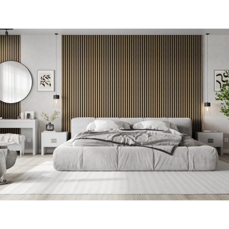 Mexen Lam-B Wandpaneele 275 x 30 cm, HDF-Plack 4 mm, technesche Furnier, Liiches Nëss - S100-275307-3015-015