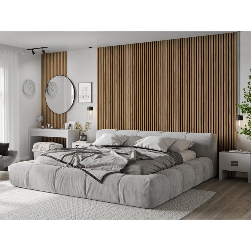 Mexen Lam-B lamele ścienne 275 x 30 cm, płyta HDF 4 mm, fornir techniczny, Orzech Jasny - S100-275307-3015-017