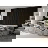 Mexen Lam-B lamelles murales 275 x 30 cm, panneau HDF 4 mm, placage technique, Ébène Royal - S100-275307-3015-020