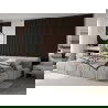 Mexen Lam-B lamelles murales 275 x 30 cm, panneau HDF 4 mm, placage technique, Ébène Marron - S100-275307-3015-022