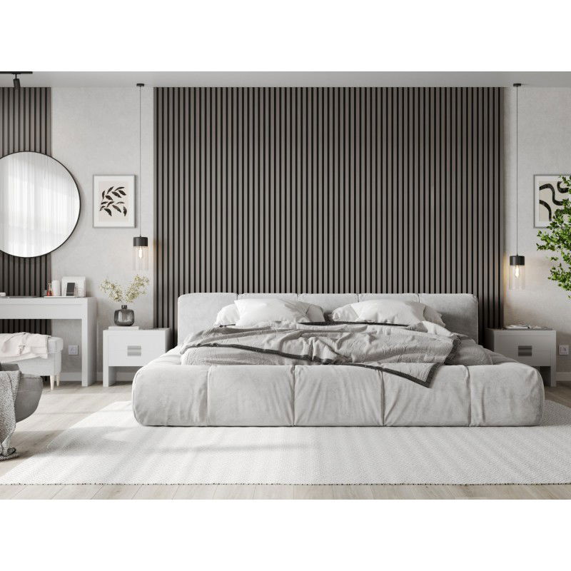 Mexen Lam-F lames acoustiques murales 275 x 30 cm, feutre 8 mm, placage technique, Chêne Acier - S105-275307-3015-006