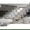 Mexen Lam-F akustische Wandlamellen 275 x 30 cm, Filz 8 mm, technisches Furnier, Stahl-Eiche - S105-275307-3015-006
