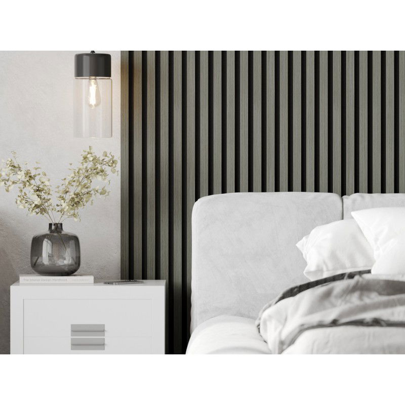 Mexen Lam-F ακουστικά πάνελ τοίχου 275 x 30 cm, τσόχα 8 mm, τεχνικό καπλαμάς, Δρυς