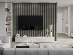 Mexen Lam-F ακουστικά πάνελ τοίχου 275 x 30 cm, τσόχα 8 mm, τεχνικό καπλαμάς, Δρυς