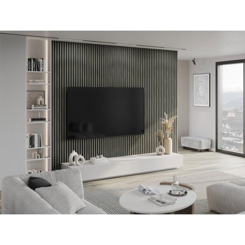 Mexen Lam-F Akustik-Wandpaneele 275 x 30 cm, Filz 8 mm, technisches Furnier, Eiche Heritage - S105-275307-3015-008