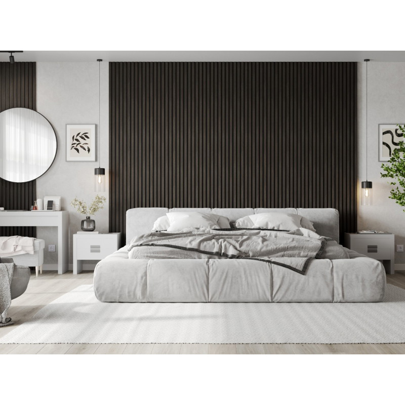 Mexen Lam-F akoestische wandlamellen 275 x 30 cm, vilt 8 mm, technisch fineer, Zilverwalnoot - S105-275307-3015-009