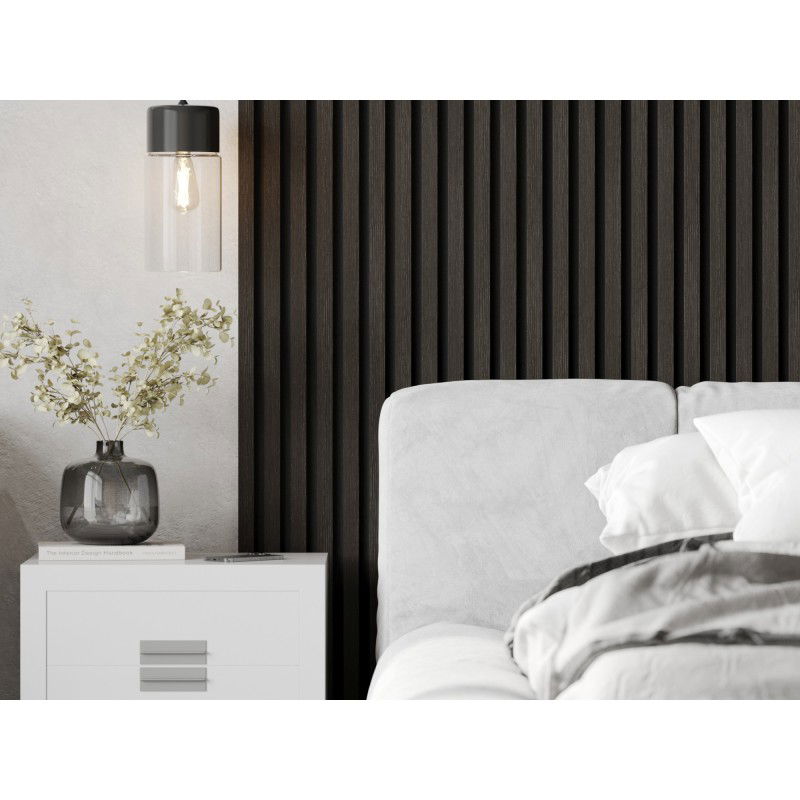 Mexen Lam-F akustische Wandpaneele 275 x 30 cm, Filz 8 mm, technisches Furnier, Silbernuß - S105-275307-3015-009