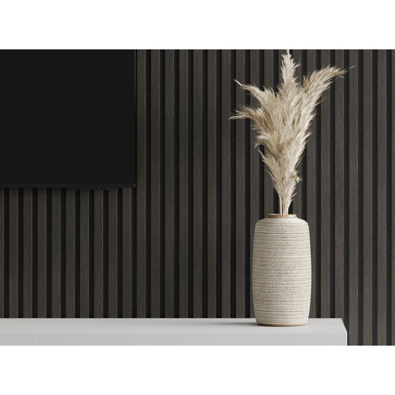 Mexen Lam-F akustische Wandpaneele 275 x 30 cm, Filz 8 mm, technisches Furnier, Silbernuß - S105-275307-3015-009