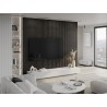 Mexen Lam-F lattes murales acoustiques 275 x 30 cm, feutre 8 mm, placage technique, Noyer Argenté - S105-275307-3015-009