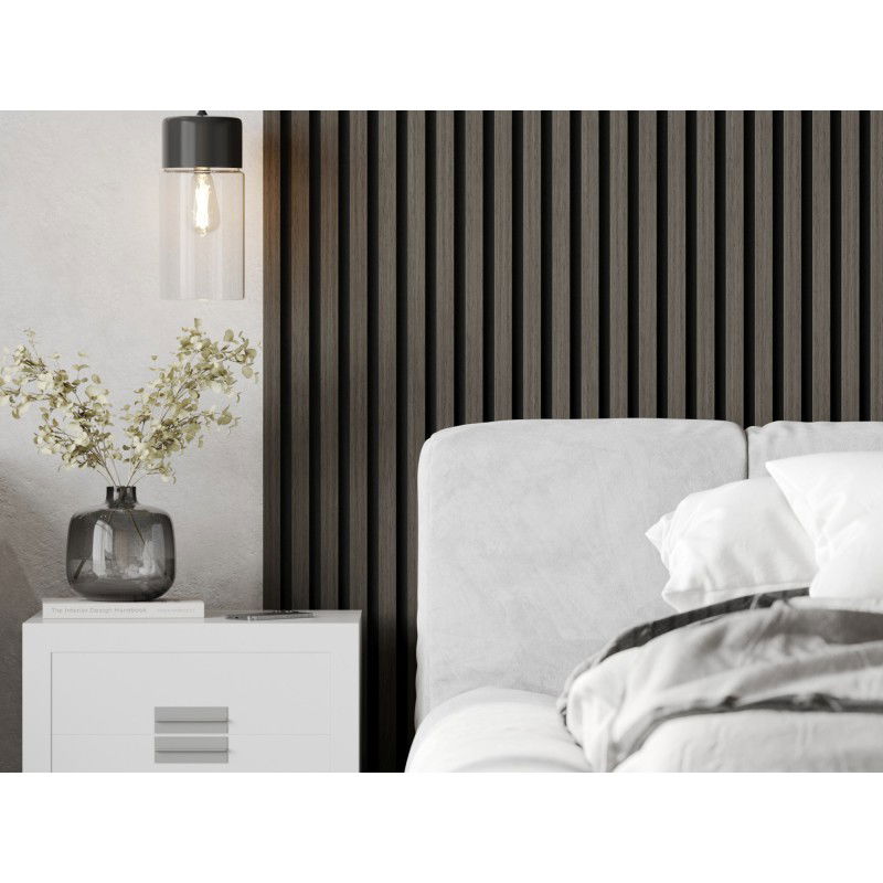 Mexen Lam-F Acoustic Wall Slats 275 x 30 cm, 8 mm felt, technical veneer, Onyx Oak - S105-275307-3015-010