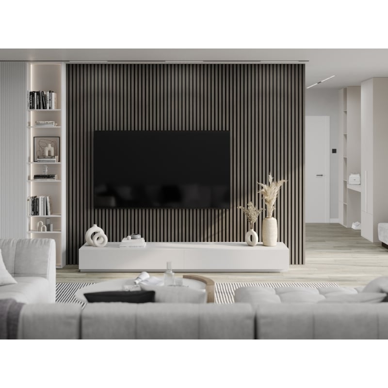 Mexen Lam-F lamele ścienne akustyczne 275 x 30 cm, filc 8 mm, fornir techniczny, Dąb Onyksowy - S105-275307-3015-010