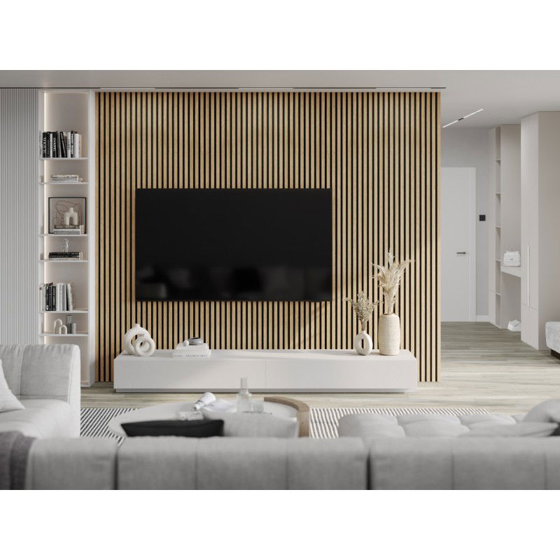 Mexen Lam-F Acoustic Wall Slats 275 x 30 cm, 8 mm Felt, Technical Veneer, Classic Pine - S105-275307-3015-012