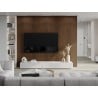 Mexen Lam-F lamelles murales acoustiques 275 x 30 cm, feutre 8 mm, placage technique, Acajou Rubis - S105-275307-3015-013