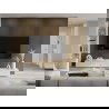 Mexen Lam-F lames murales acoustiques 275 x 30 cm, feutre 8 mm, placage technique, Teck Doré - S105-275307-3015-014