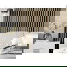 Mexen Lam-F akustische Wandpaneele 275 x 30 cm, Filz 8 mm, technisches Furnier, Leinen-Nussbaum - S105-275307-3015-015