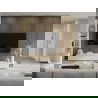Mexen Lam-F akustische Wandpaneele 275 x 30 cm, Filz 8 mm, technisches Furnier, Leinen-Nussbaum - S105-275307-3015-015