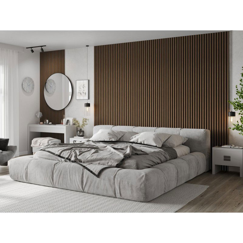 Mexen Lam-F lamelles murales acoustiques 275 x 30 cm, feutre 8 mm, placage technique, Noyer Espresso - S105-275307-3015-019