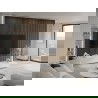 Mexen Lam-F lamelles murales acoustiques 275 x 30 cm, feutre 8 mm, placage technique, Noyer Espresso - S105-275307-3015-019