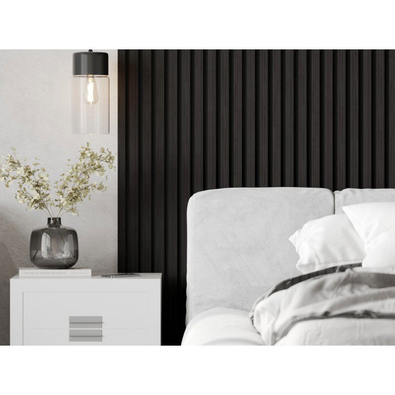 Mexen Lam-F akustične stenske letvice 275 x 30 cm, filc 8 mm, tehnični furnir, črni eben - S105-275307-3015-023