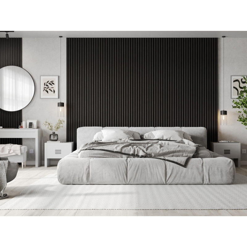 Mexen Lam-F akoestische wandpanelen 275 x 30 cm, vilt 8 mm, technische fineer, Zwart Ebbehout - S105-275307-3015-023