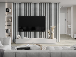 Mexen Lam-B wall slats 275 x 31.5 cm, 4 mm HDF board, Ice Oak - S100-275317-2812-061