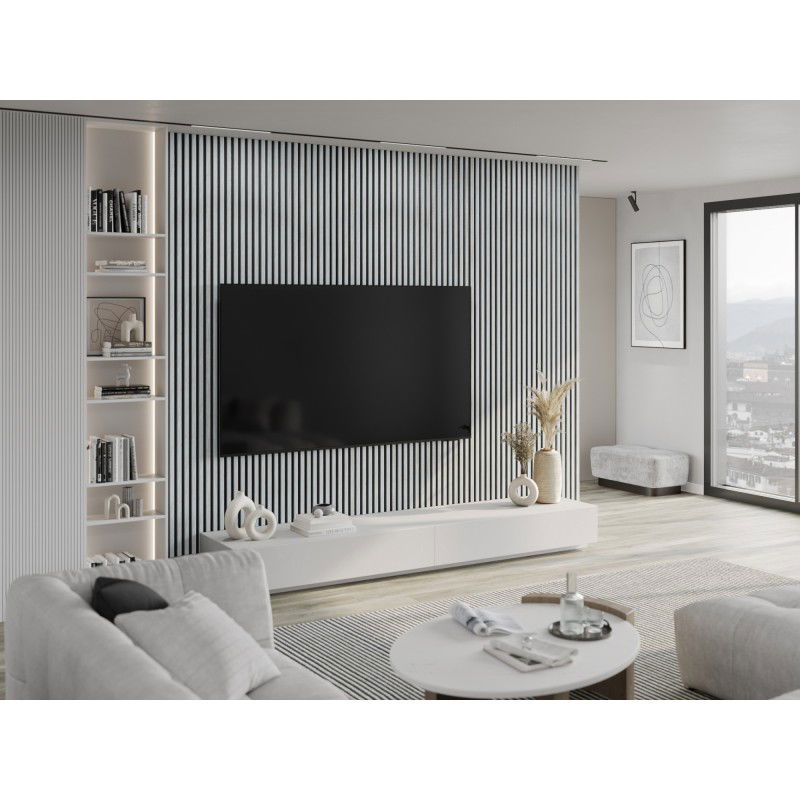 Mexen Lam-B Wandlamellen 275 x 31,5 cm, HDF-Plack 4 mm, Äis-Eech - S100-275317-2812-061