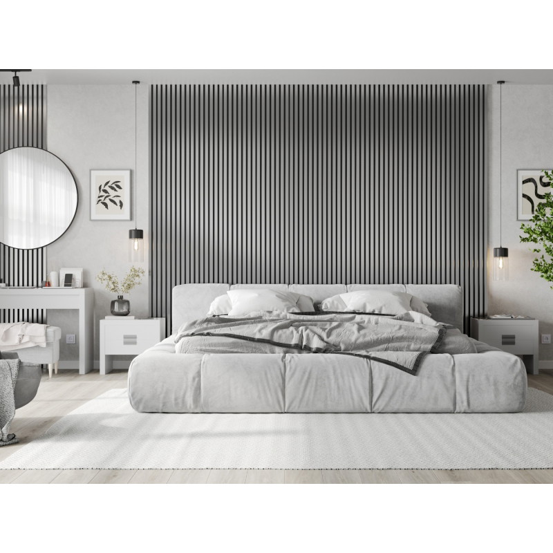 Mexen Lam-B vägglister 275 x 31,5 cm, HDF-skiva 4 mm, Silver - S100-275317-2812-056