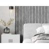 Mexen Lam-B lamas de pared 275 x 31,5 cm, tablero HDF 4 mm, Roble Blanqueado - S100-275317-2812-064