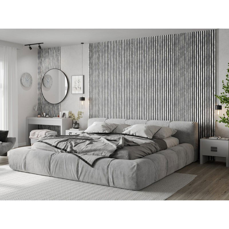 Mexen Lam-B lamelles murales 275 x 31,5 cm, panneau HDF 4 mm, Chêne Blanchi - S100-275317-2812-064