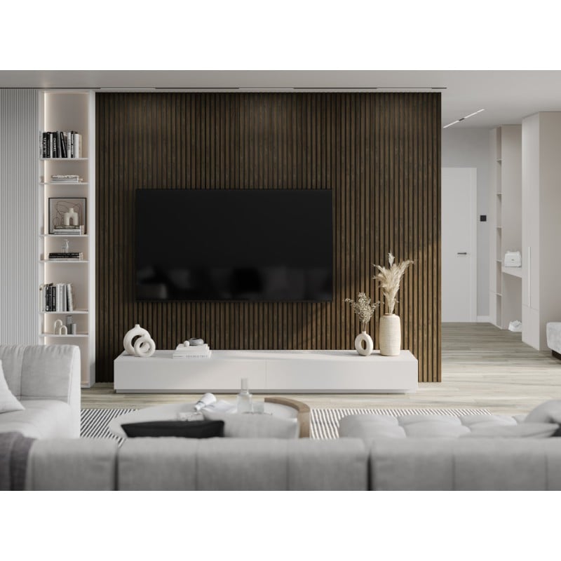 Mexen Lam-B Wandleisten 275 x 31,5 cm, HDF-Platte 4 mm, Espresso Eiche - S100-275317-2812-065