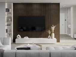 Mexen Lam-B wall slats 275 x 31.5 cm, 4 mm HDF board, Espresso Oak - S100-275317-2812-065
