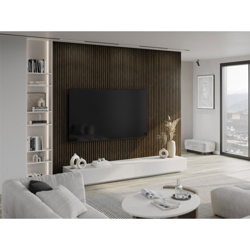 Mexen Lam-B Maueren 275 x 31,5 cm, HDF-Plack 4 mm, Espresso Eechen - S100-275317-2812-065