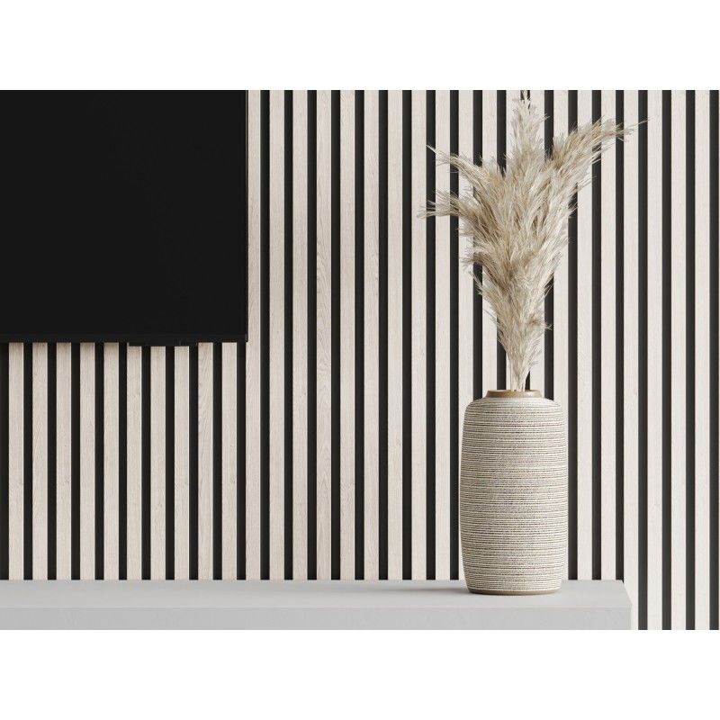 Mexen Lam-B lames murales 275 x 31,5 cm, panneau HDF 4 mm, Chêne Polaire - S100-275317-2812-067