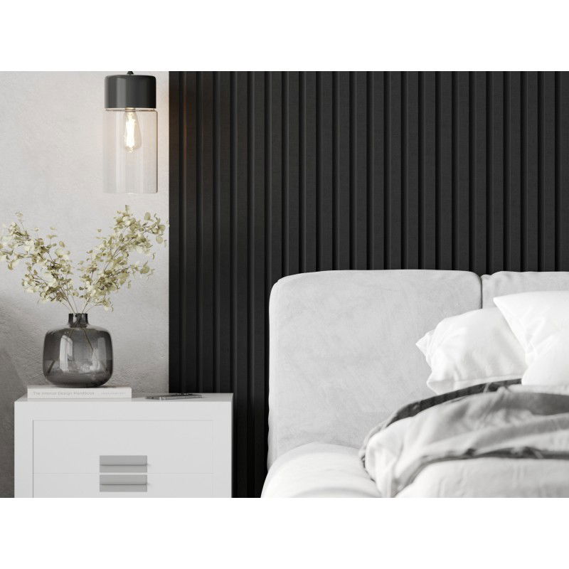 Mexen Lam-B stenske lamele 275 x 31,5 cm, HDF plošča 4 mm, Črno platno - S100-275317-2812-069