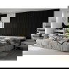Mexen Lam-B wall slats 275 x 31.5 cm, 4 mm HDF board, Black Linen - S100-275317-2812-069