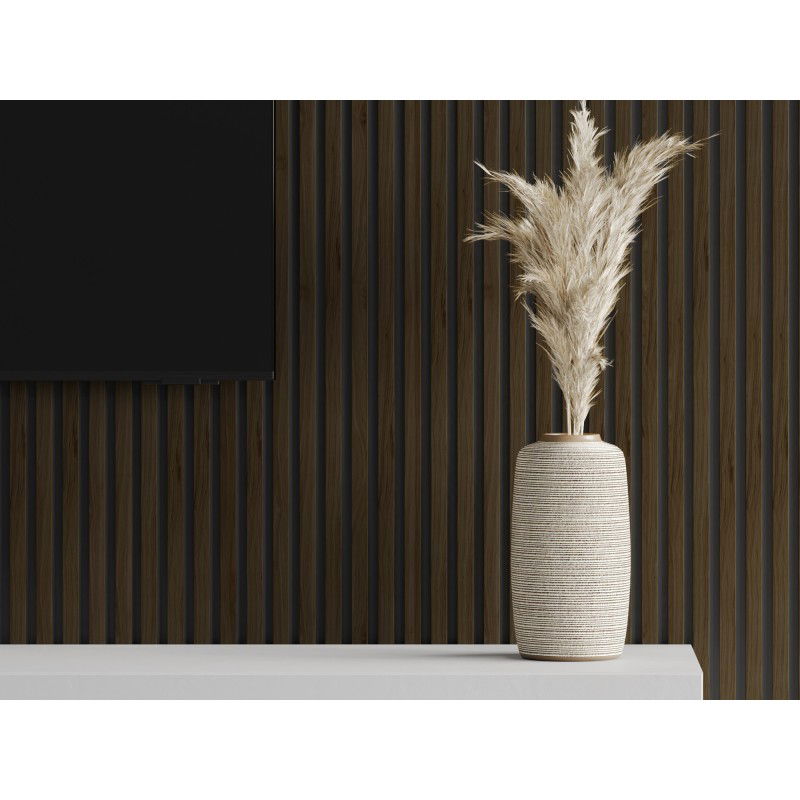 Mexen Lam-B Mauerlamellen 275 x 31,5 cm, 4 mm HDF-Plack, Wenge - S100-275317-2812-071