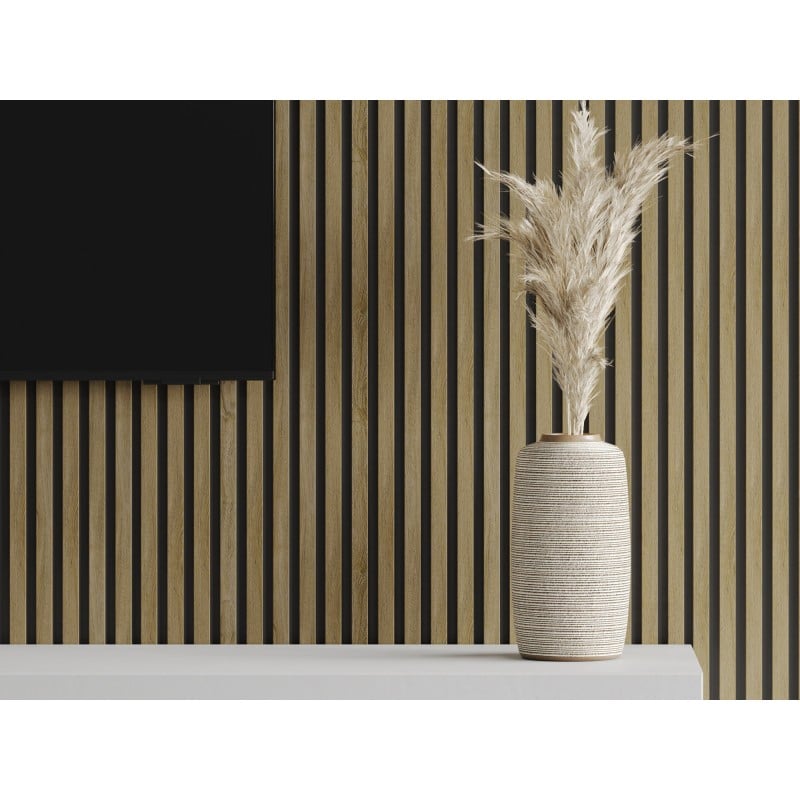 Mexen Lam-B Wandpaneele 275 x 31,5 cm, HDF-Platte 4 mm, Klassische Eiche - S100-275317-2812-072