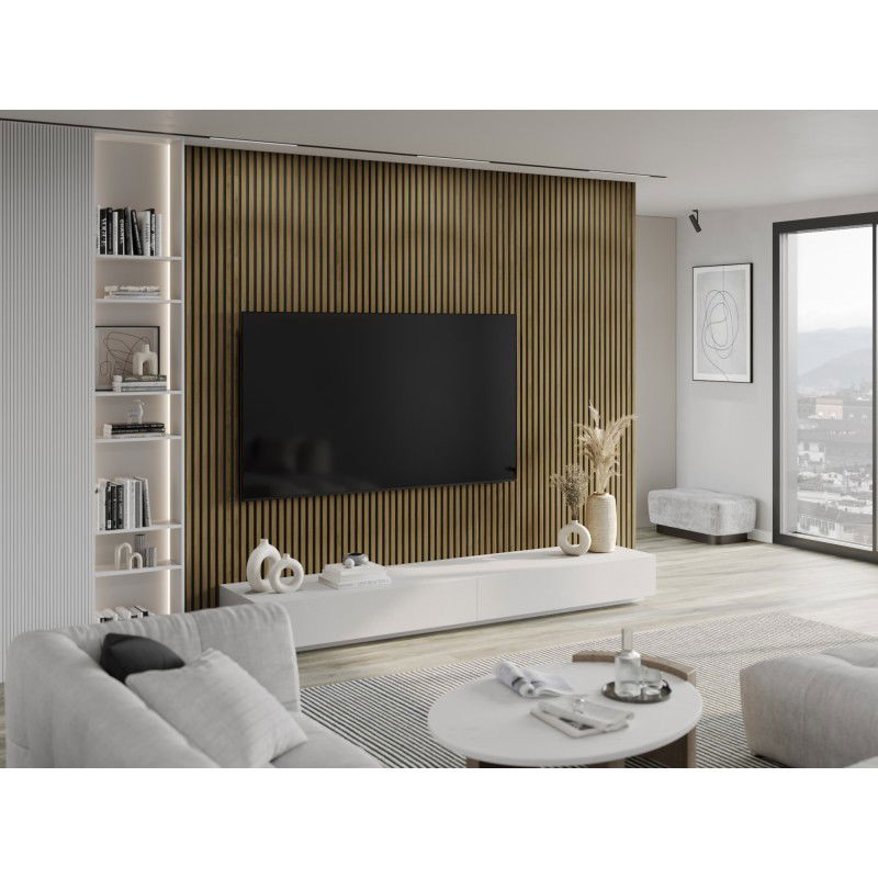 Mexen Lam-B lamelles murales 275 x 31,5 cm, panneau HDF 4 mm, Chêne Classique - S100-275317-2812-072