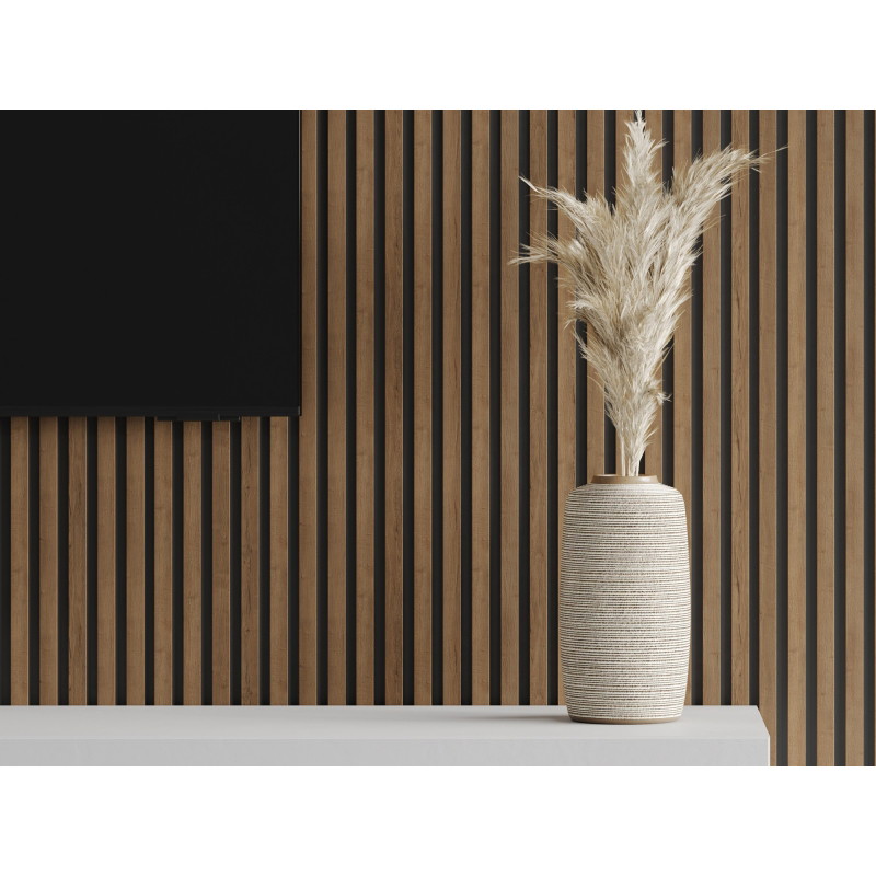 Mexen Lam-B seinäpaneelit 275 x 31,5 cm, HDF-levy 4 mm, Mocca Tammi - S100-275317-2812-074