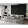 Mexen Lam-F muur akoestische lamellen 275 x 31,5 cm, vilt 6 mm, Zwart Mat - S105-275317-2812-053
