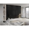 Mexen Lam-F muur akoestische lamellen 275 x 31,5 cm, vilt 6 mm, Zwart Mat - S105-275317-2812-053